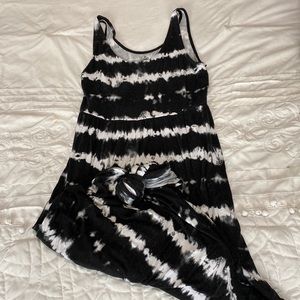 Tie dye maxi dress